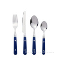 Set Cutlerware Silvare Steel Flatware Steel 16-piece